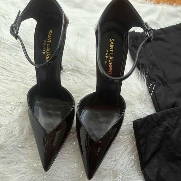 Saint Laurent Women's Black Stiletto Heels - Picture 13 of 13